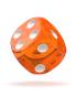 Preview: Oakie Doakie Dice W6 Würfel 12 mm Translucent - Orange 36 Stück